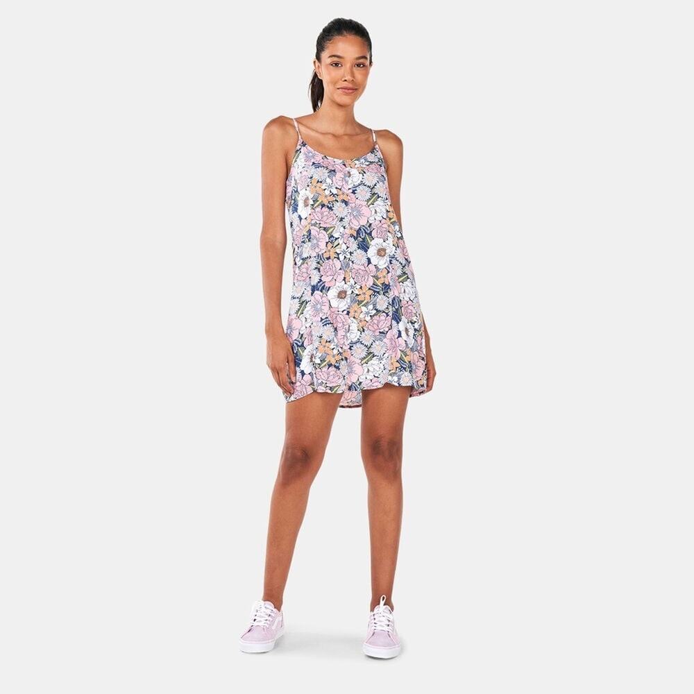 Vans Pink and Blue Chemise with Floral Print - Size S